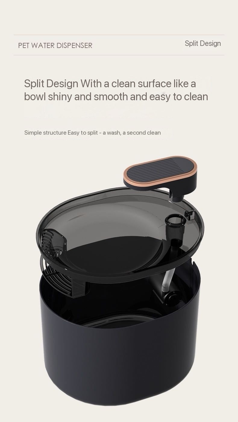 Smart Pet Water Fountain with LED Alert – 3L LED Alerts for water shortage, Ultra-Quiet Pump, Dual Filtration (Carbon+Bubble Cotton), USB Powered