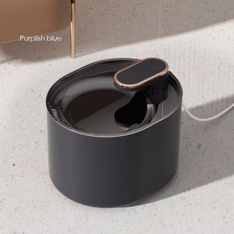 Smart Pet Water Fountain with LED Alert – 3L LED Alerts for water shortage, Ultra-Quiet Pump, Dual Filtration (Carbon+Bubble Cotton), USB Powered